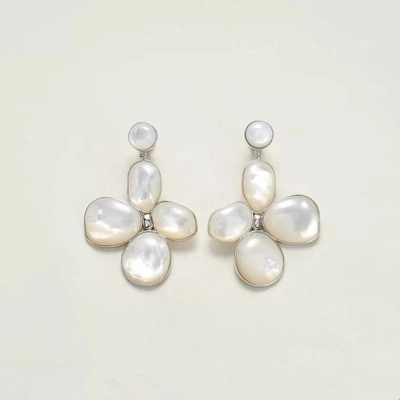 铜合金耳饰 新款丁香花系列耳坠耳钉耳饰925银针耳环气质耳饰品