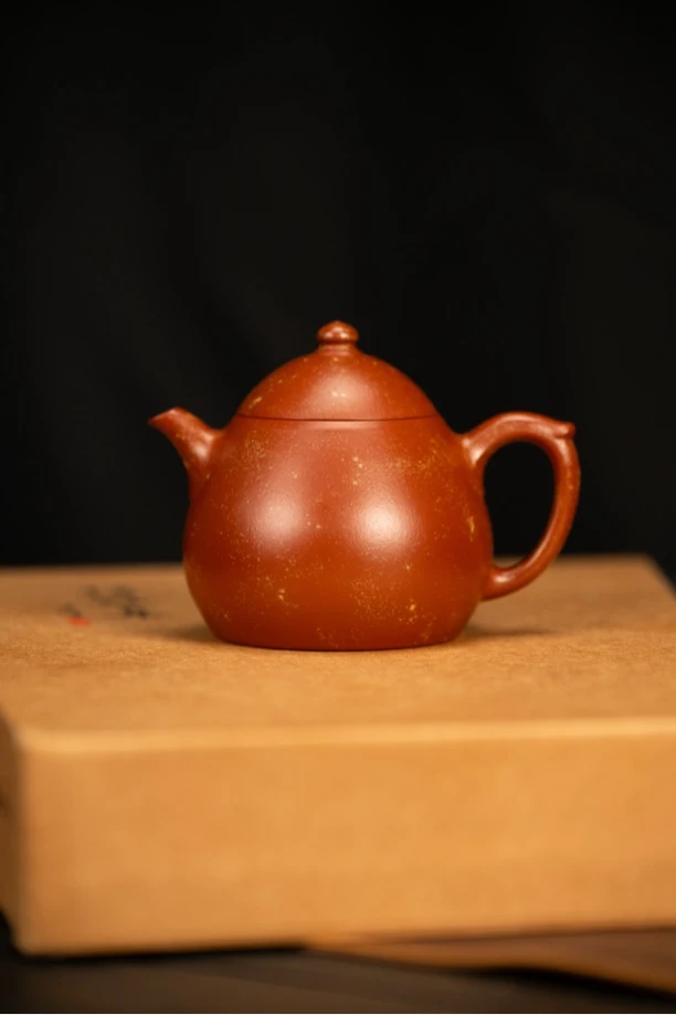 何涛 龙蛋 大红袍紫砂壶