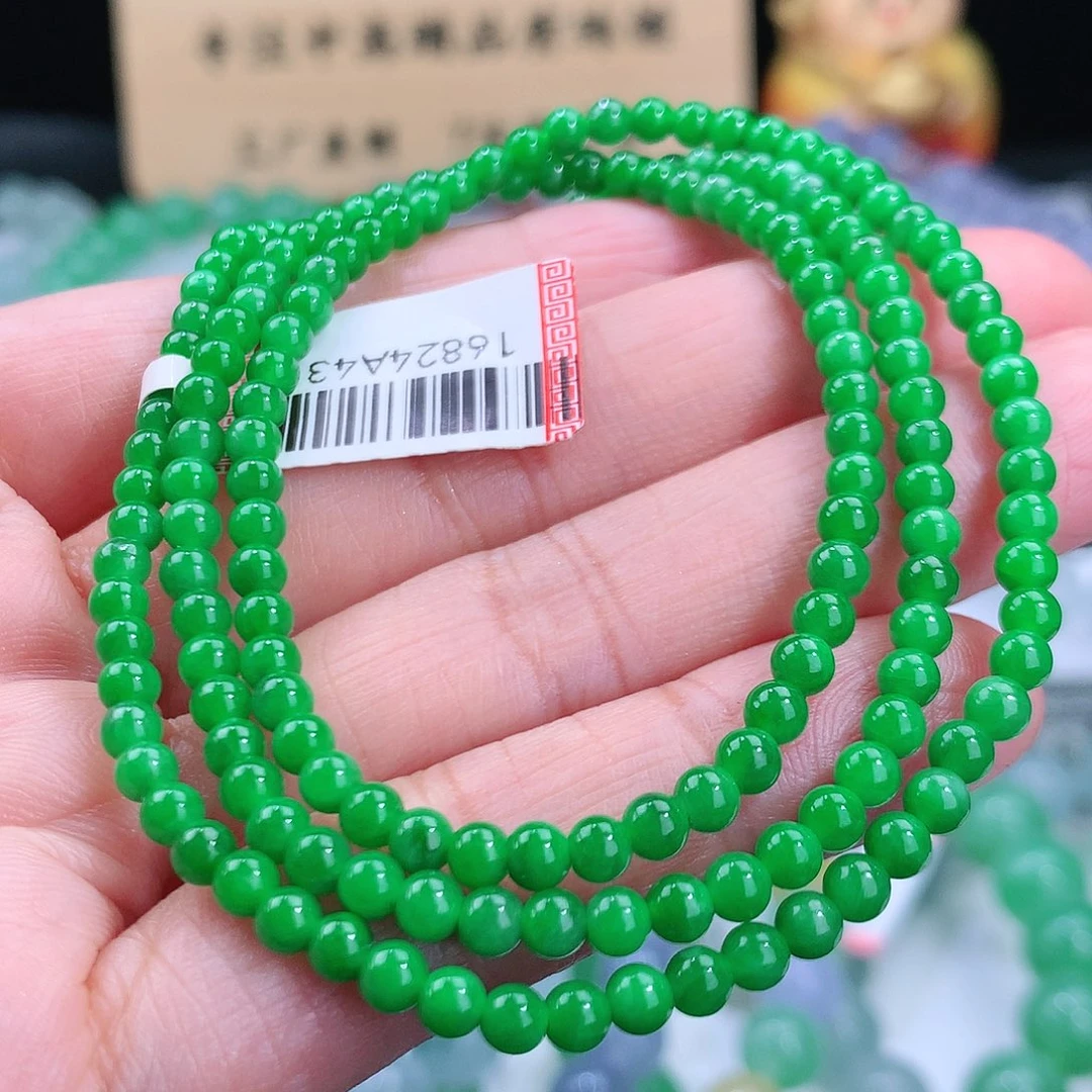 翡翠手链未镶嵌卡3.6mm