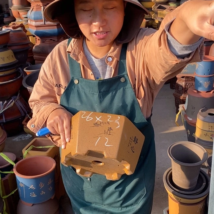 紫砂花盆紫砂花盆