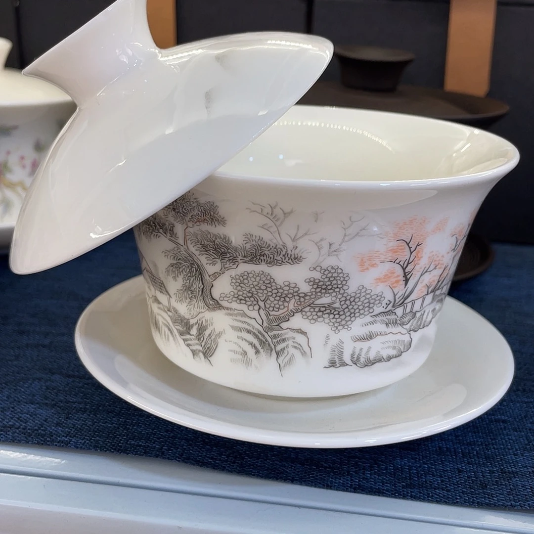 陶景德陶瓷盖碗茶具