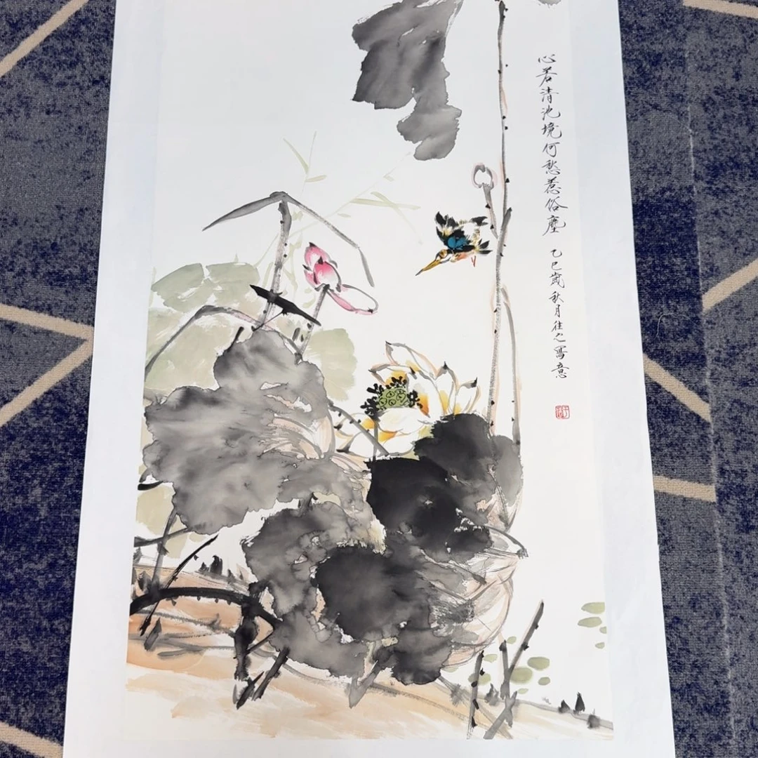 国画国画作品山水花鸟