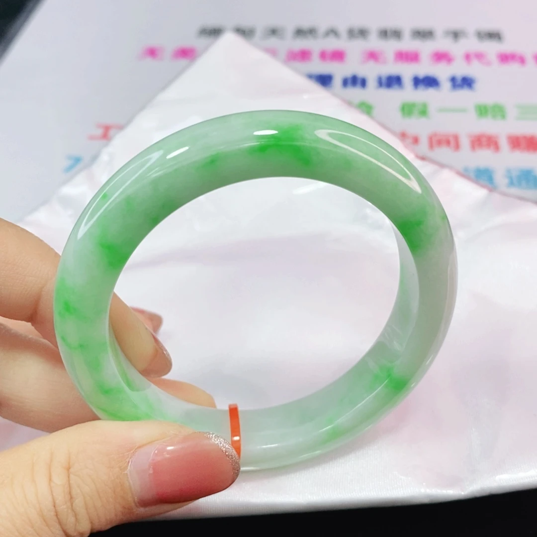 未镶嵌手镯翡翠53.8圈