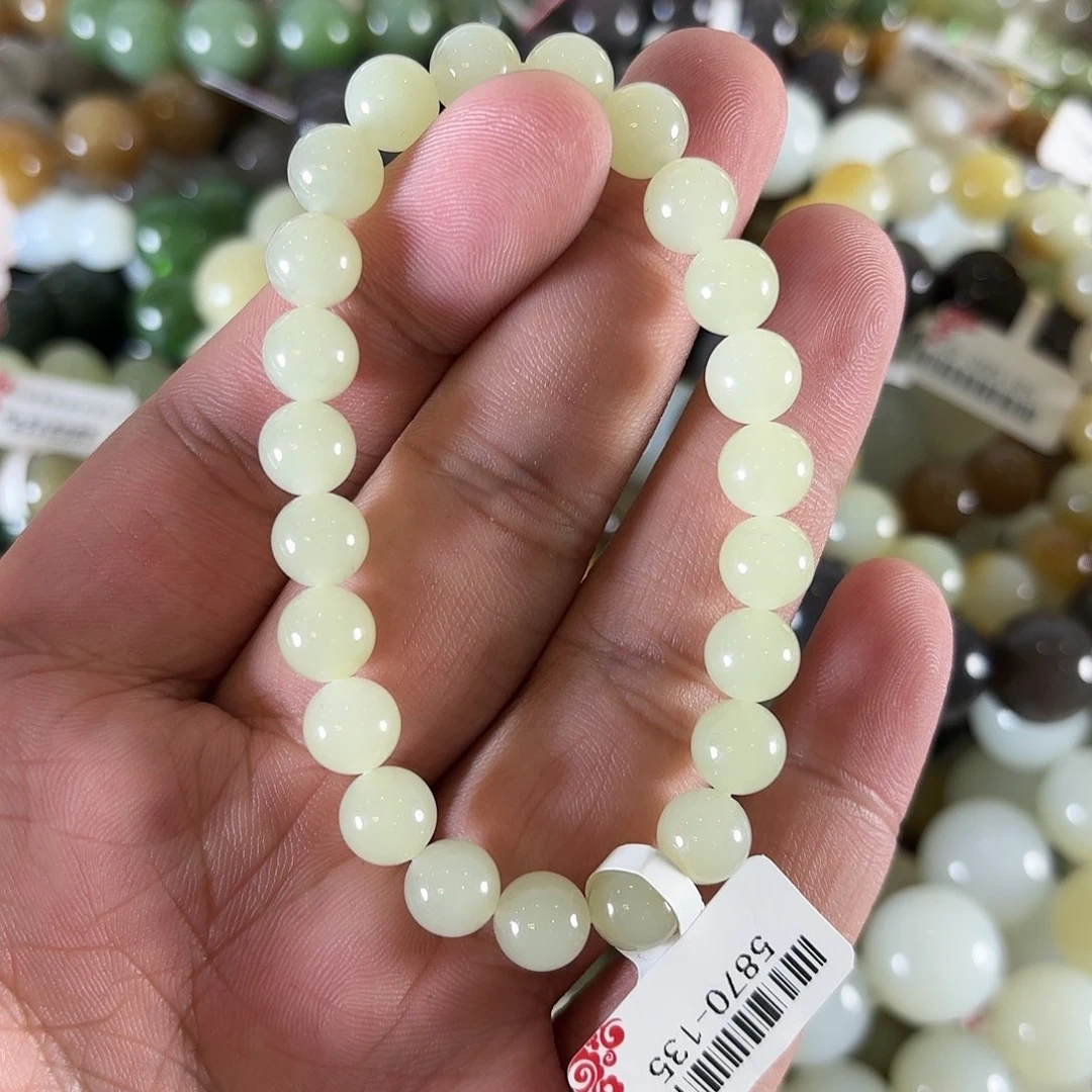 和田玉手链未镶嵌37