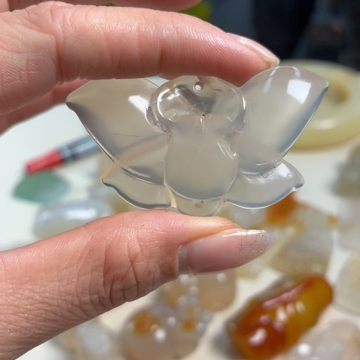 玛瑙/玉髓未镶嵌吊坠(不含链)