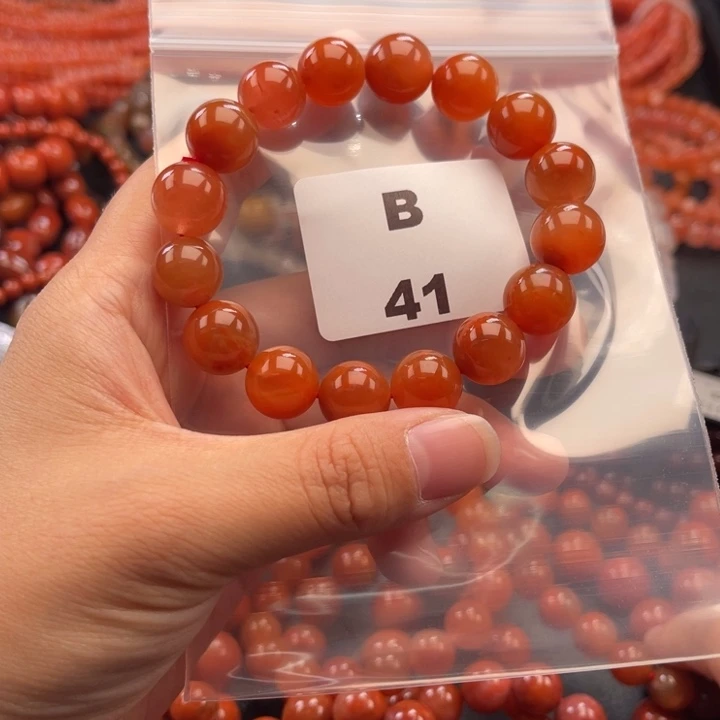 南红玛瑙未镶嵌多样性发货默认微瑕称重12mm