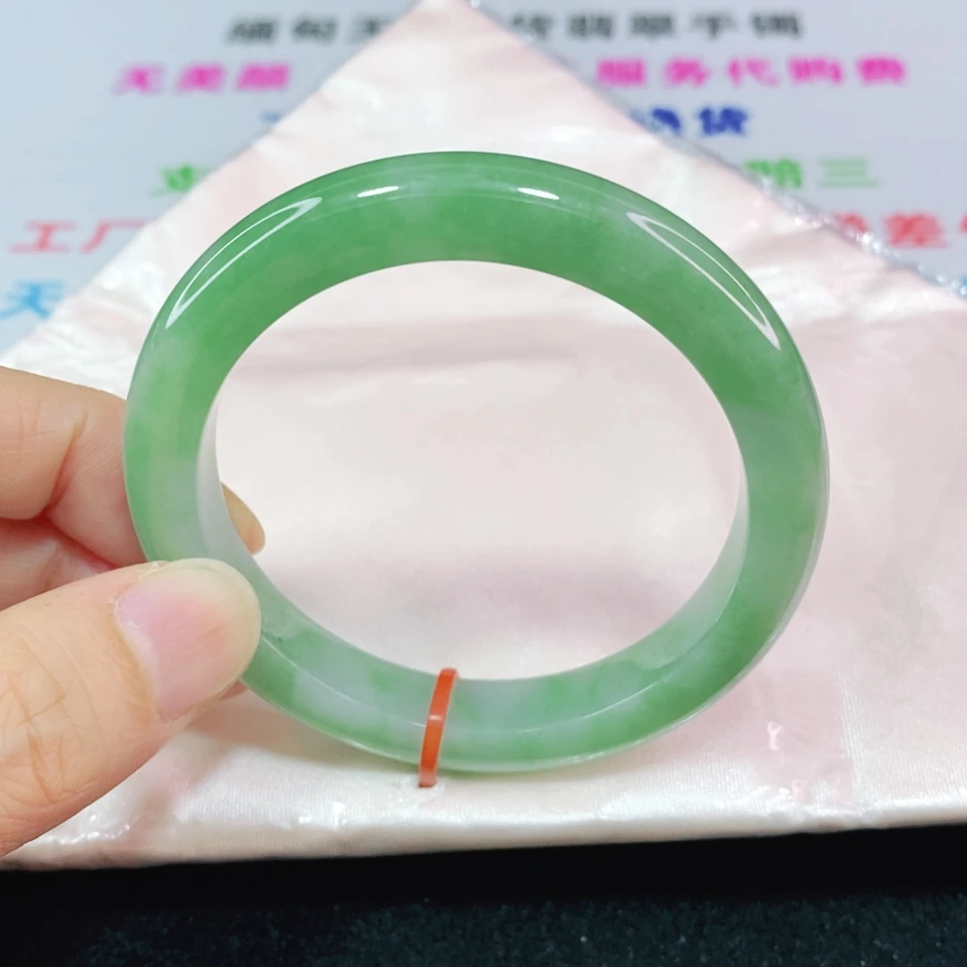 未镶嵌手镯翡翠53圈口正圈