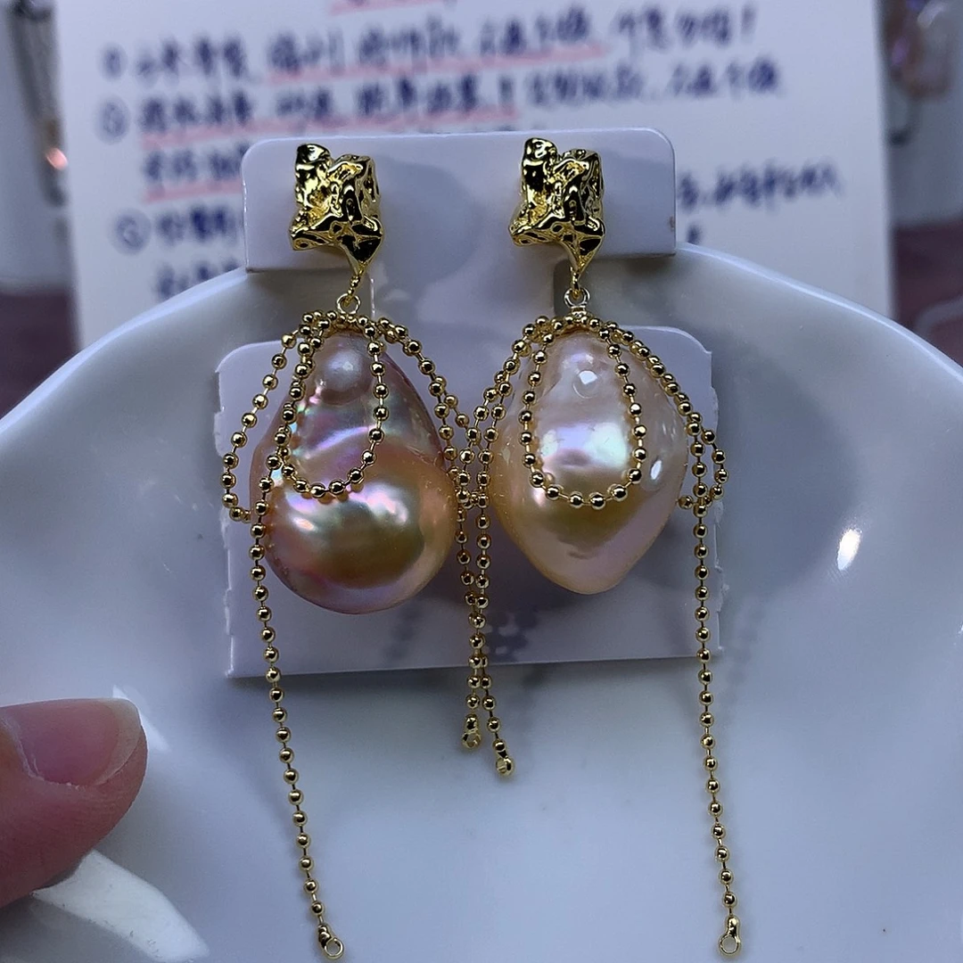 非金属合金福利耳饰4550有瑕