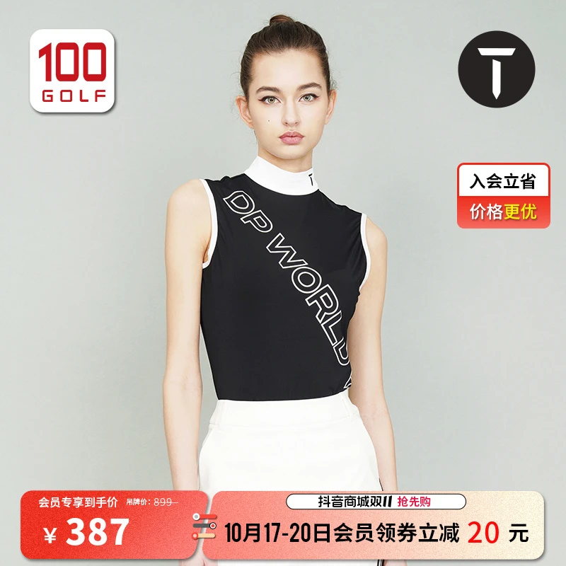 T/欧巡赛高尔夫服装女士年夏无袖透气运动立领T恤EF231PD009
