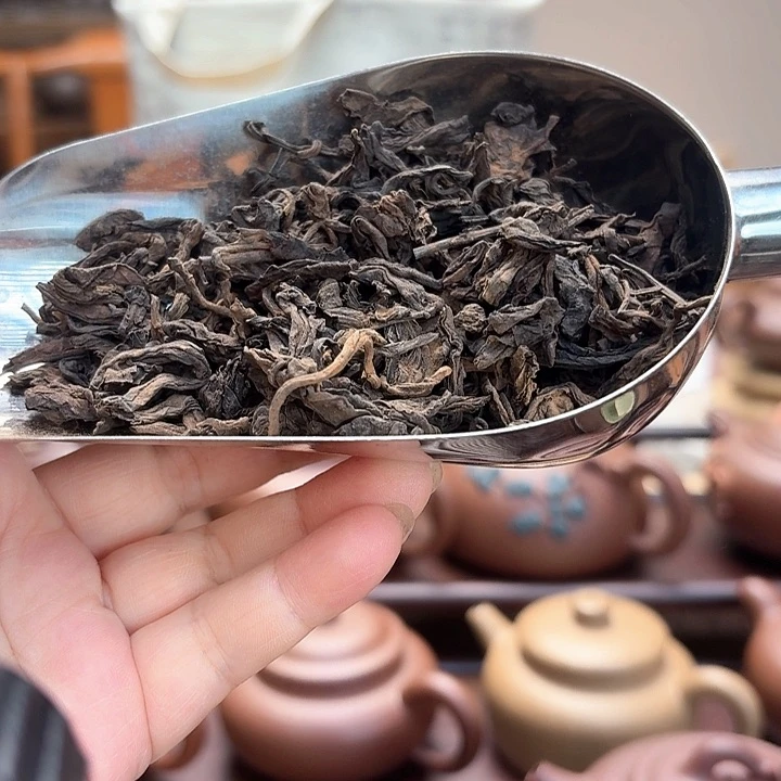 茶壶紫泥四**高1990年六堡茶