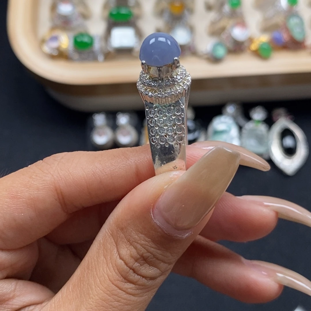 翡翠未镶嵌戒指缅甸天然A货翡翠