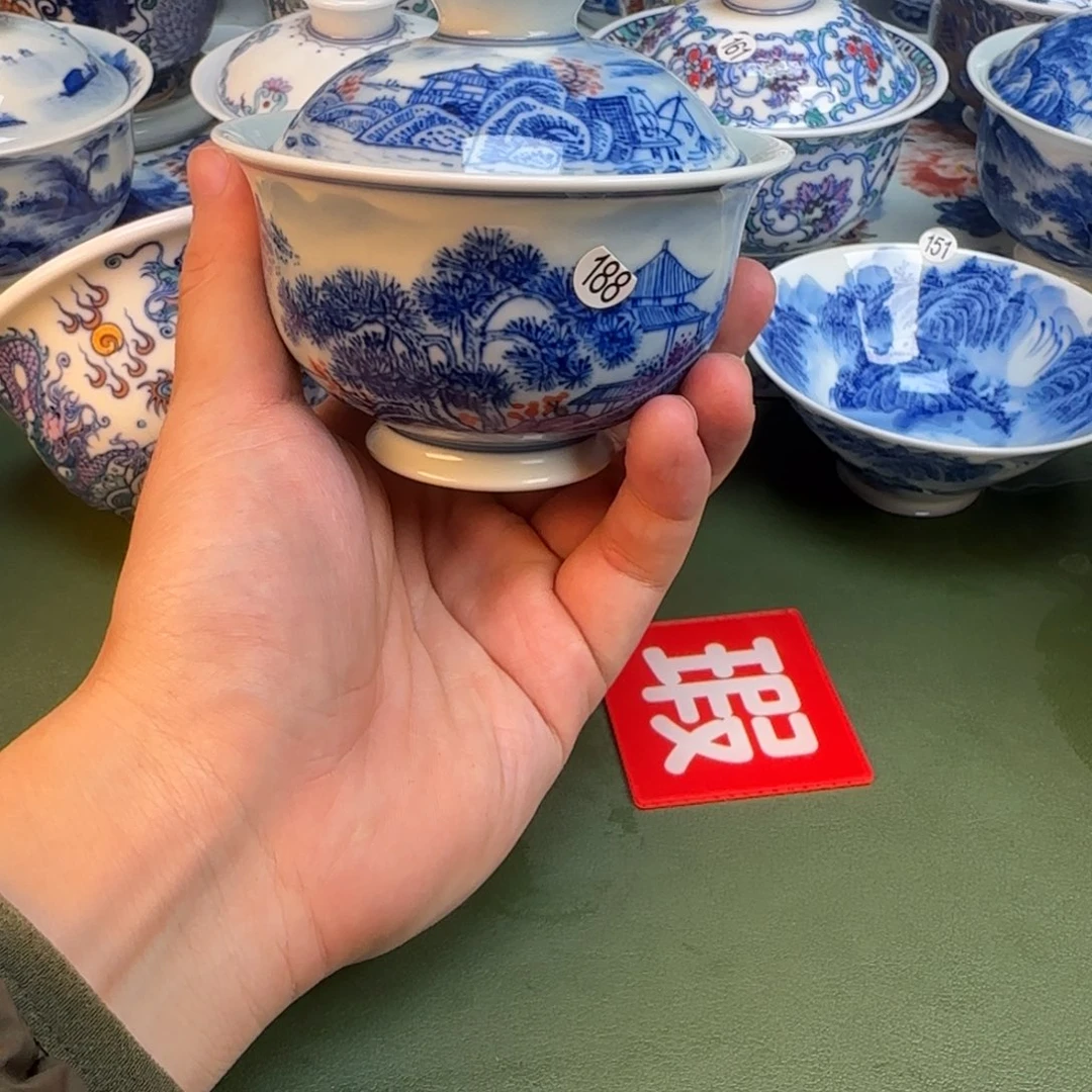 彦祖纯手工手绘茶具188