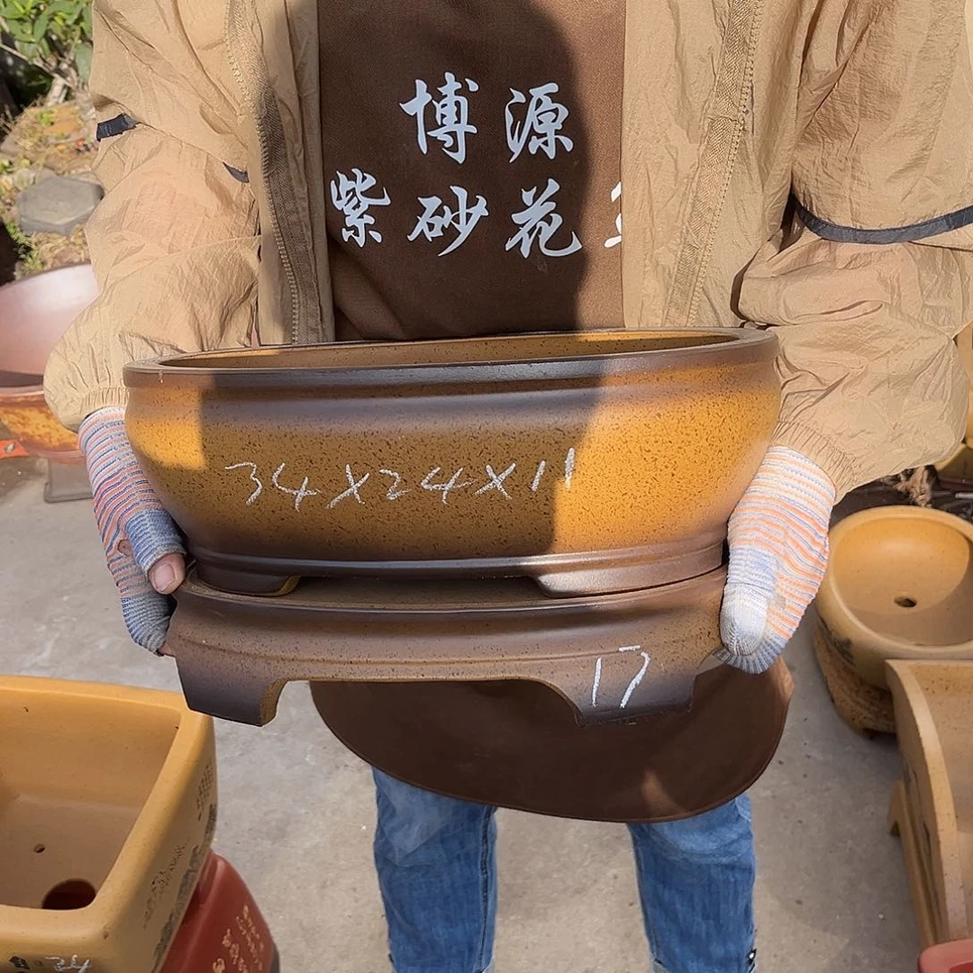 紫砂花盆盆景艺术