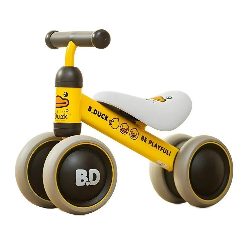乐的小黄鸭平衡车滑行车婴儿学步滑步玩具车8至24个月宝宝