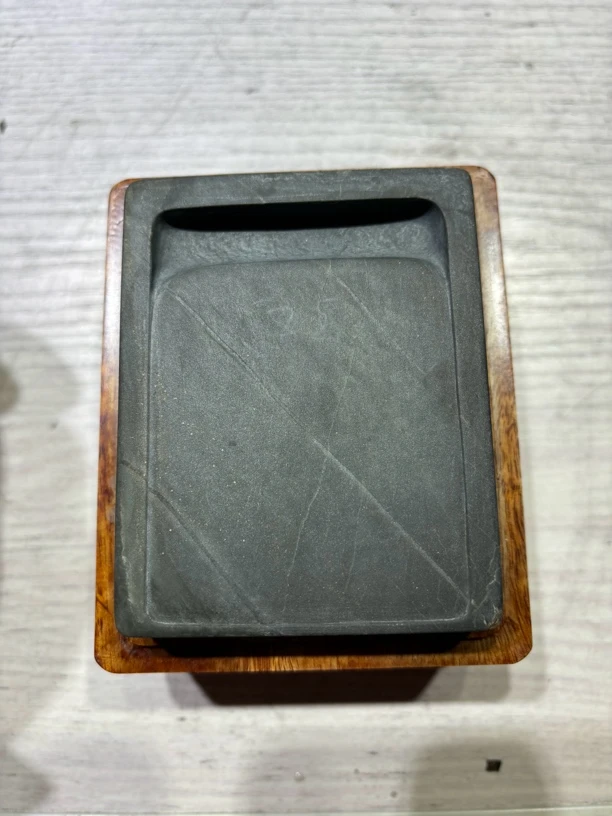 歙砚老坑 金星坑龟甲 尺寸8.8/7/2.1/cm