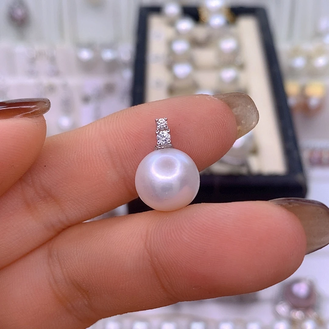 淡水珍珠颈饰银S925镶嵌