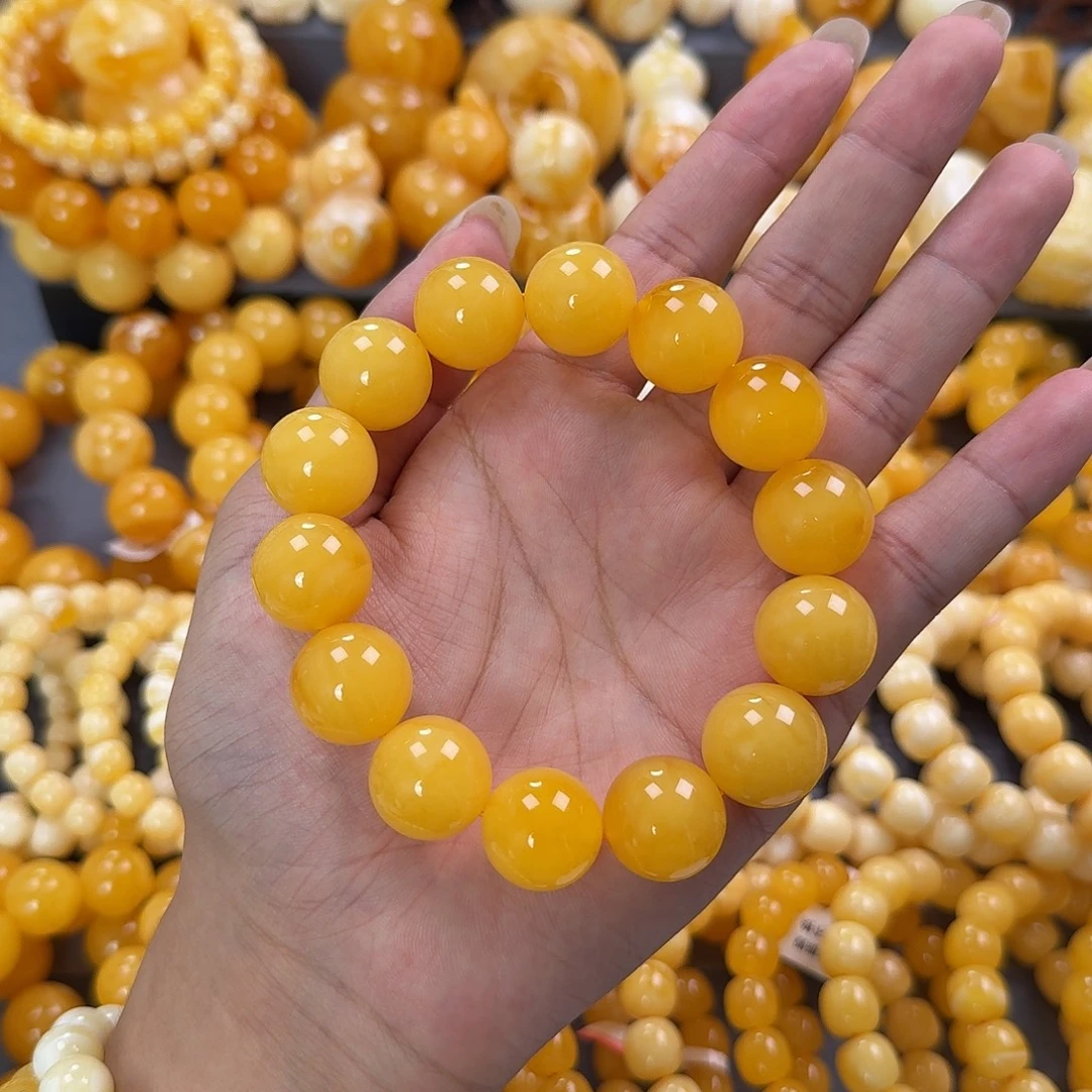 蜜蜡未镶嵌珠宝奇石同料18mm