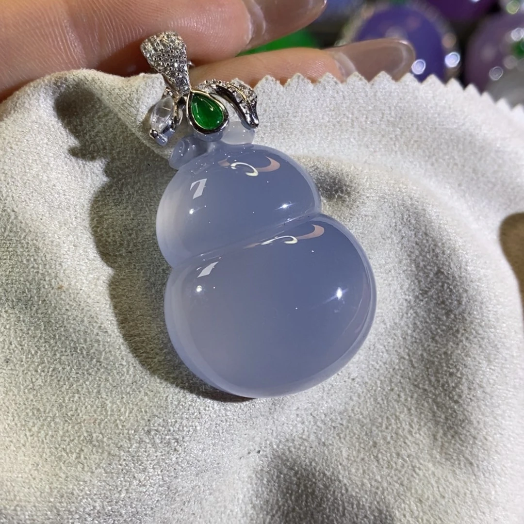 玛瑙/玉髓银S925镶嵌颈饰