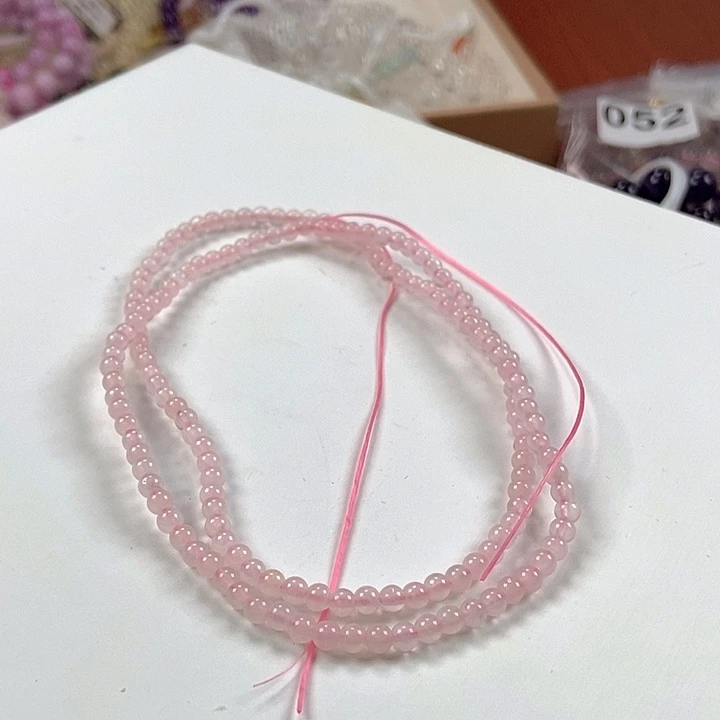 未镶嵌手链水晶卡3+粉水晶