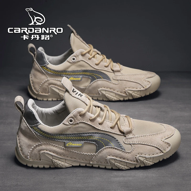 意大利卡丹路男鞋秋季透气防滑运动休闲男士户外工作劳保登山潮鞋