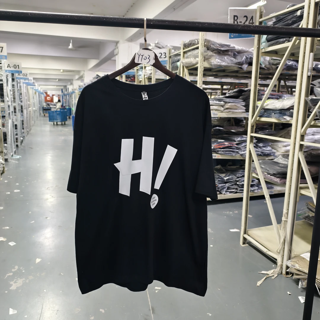 YT03夏季潮牌港风复古情侣百搭宽松休闲字母印花短袖T恤