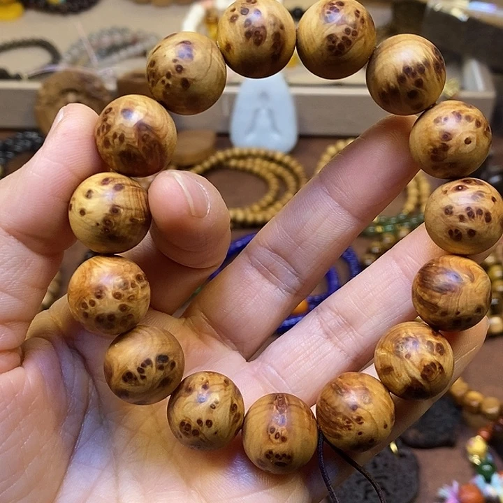 木太行崖柏瘤巴1.5手串