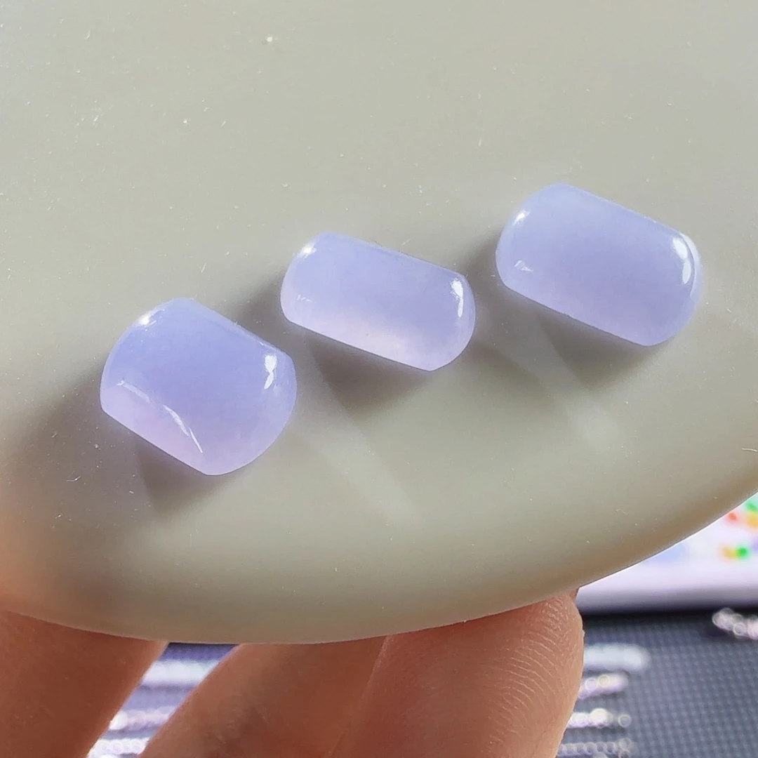 翡翠未镶嵌颈饰三选一