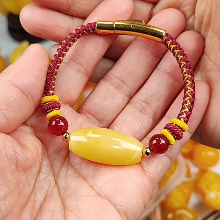 琥珀手链未镶嵌手链