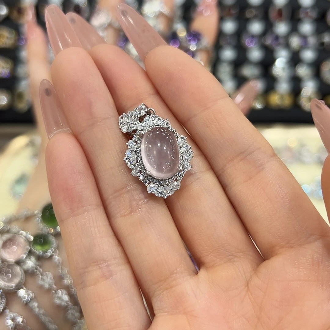 岫玉银S925镶嵌戒指慧*.