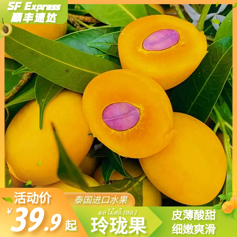 【顺丰速达】玲珑果-泰国进口水果枇杷芒皮薄爆汁香甜带点酸1-2斤装