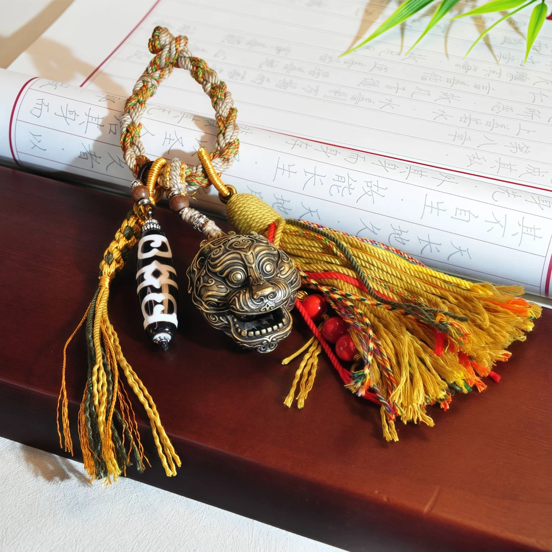 非金属布艺吊坠 【千万福】一笔G销莲师F帽民族风编织挂件-A1090276