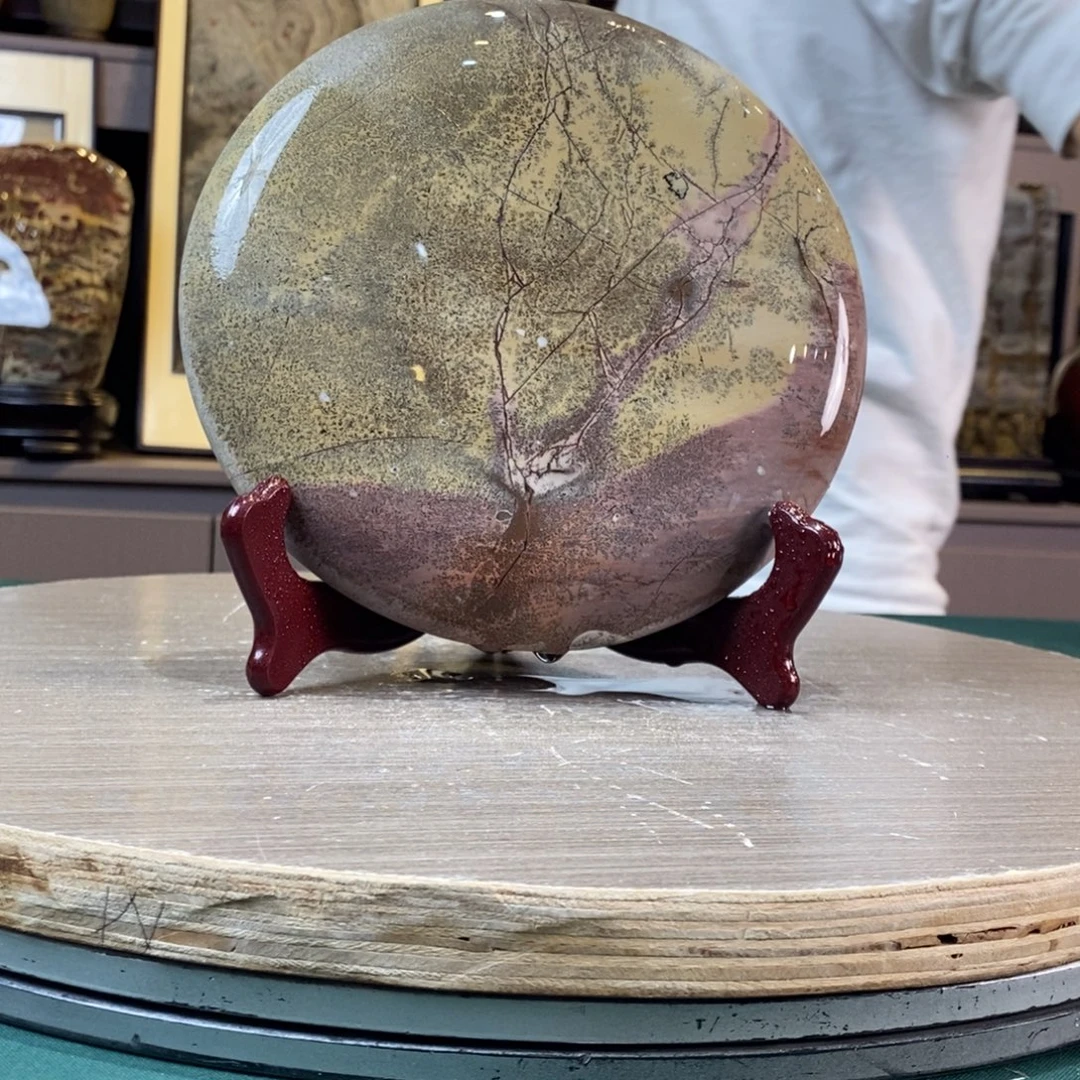 石材广西国画石草花石