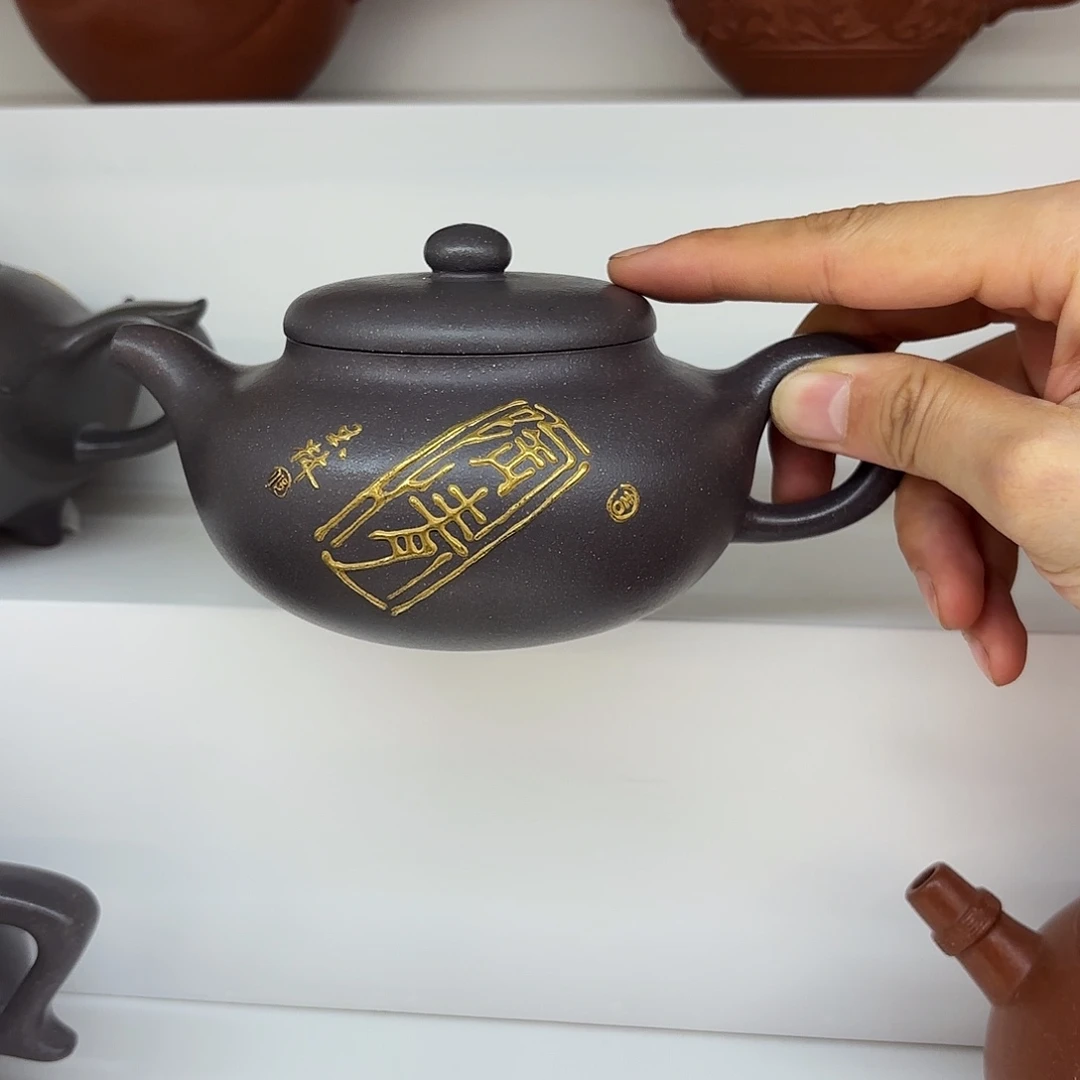 锦***鲤紫砂茶壶邱玉林紫砂壶