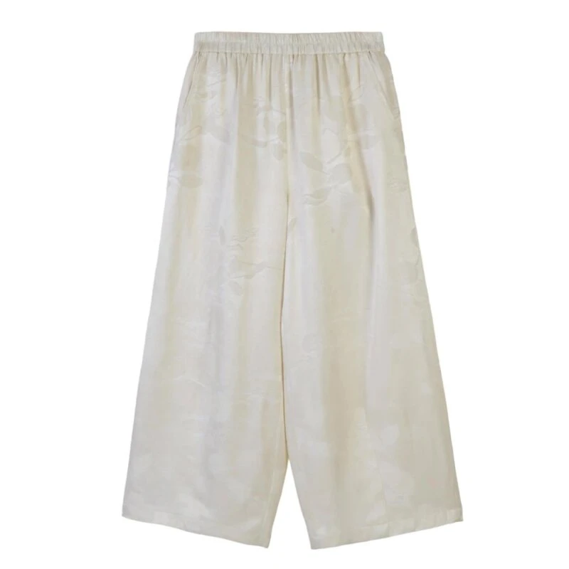 李 时尚百搭复古新中式 裤子（百分百桑蚕丝）55225 裤长95