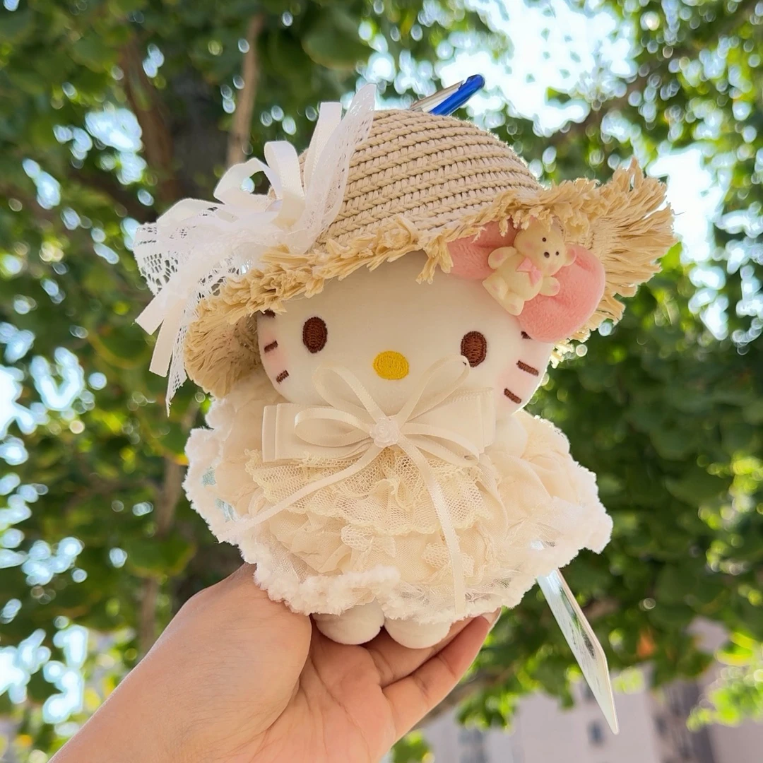 正版HelloKitty+纯白花嫁娃衣包挂件女生玩偶钥匙扣生日礼物