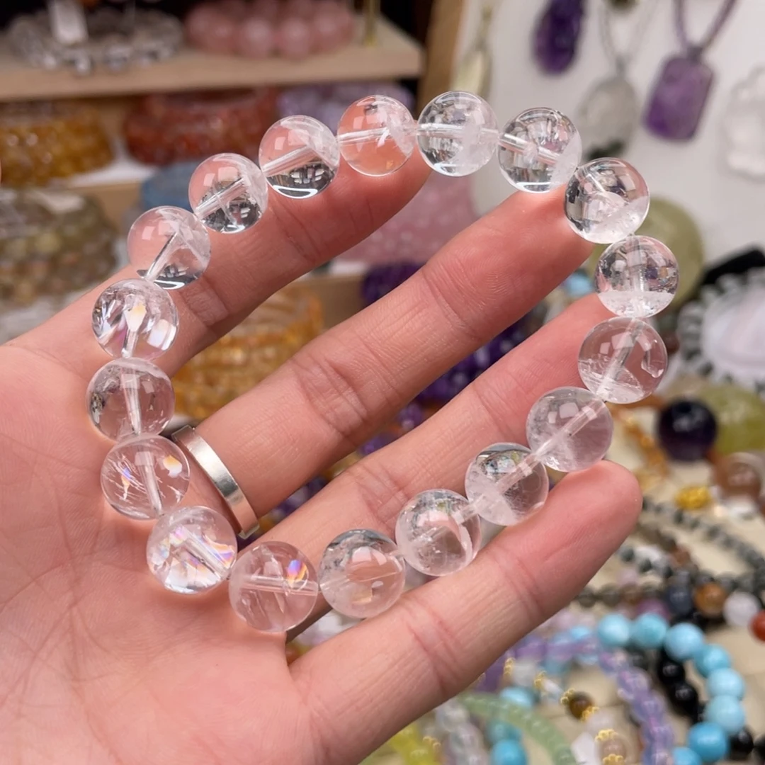 水晶手链未镶嵌白聚彩