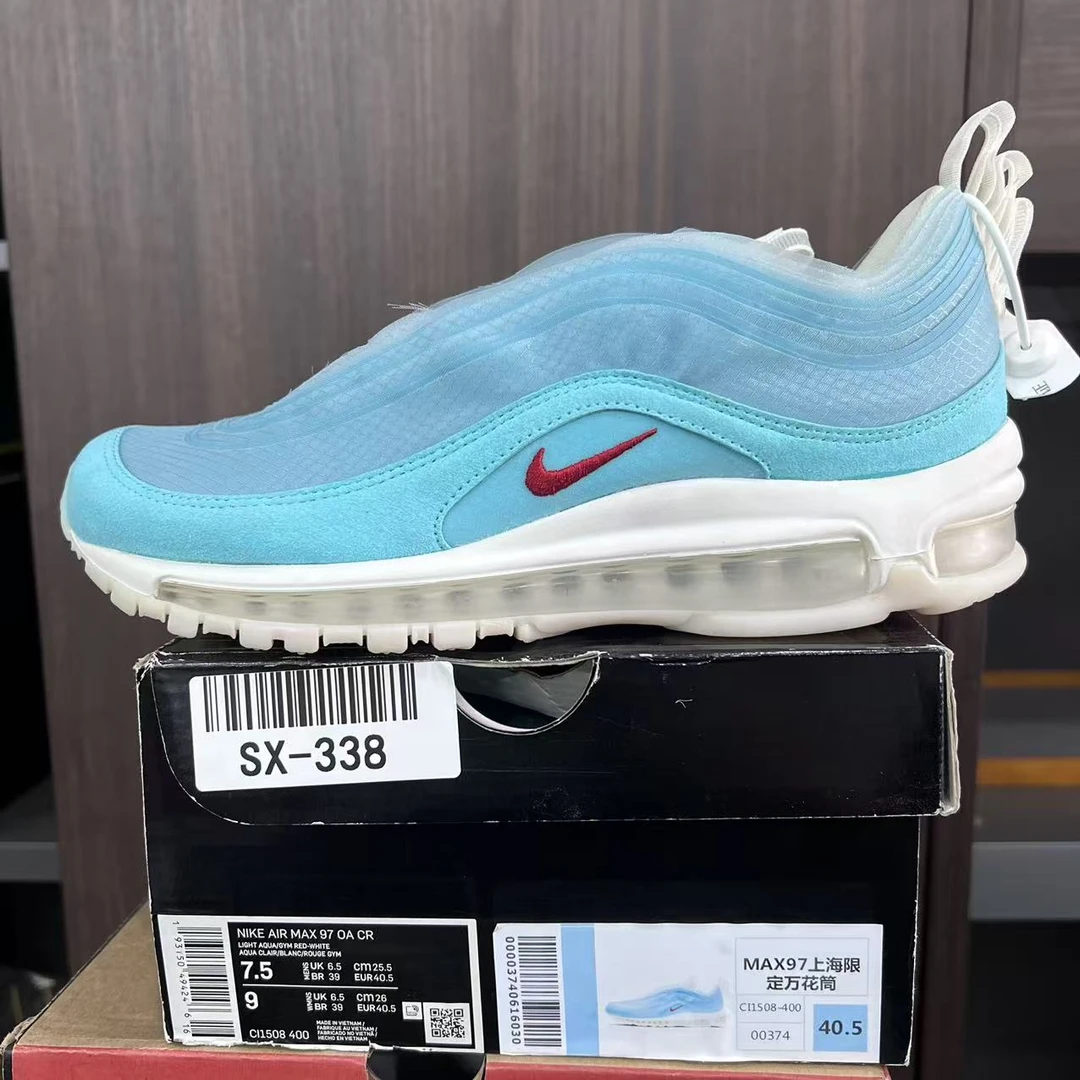 Nike MAX97上海限定 40.5码 全新原盒 11月17 白