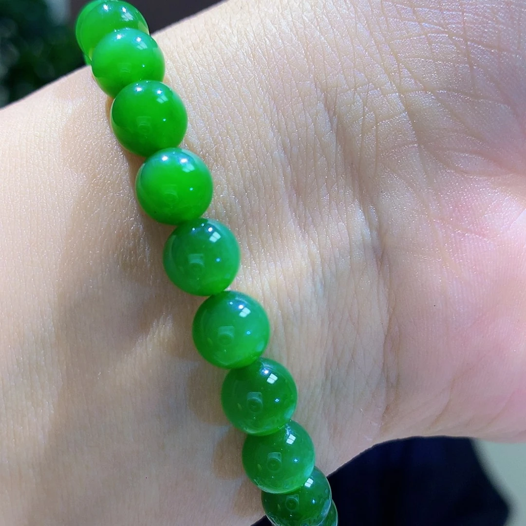 手链未镶嵌和田玉（碧玉）卡8