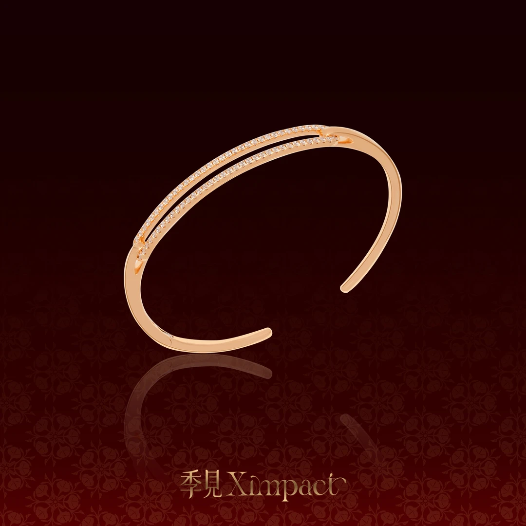 季見 925银手镯 曜我系列—仲夏夜星设计师手镯 将夜星戴在手腕