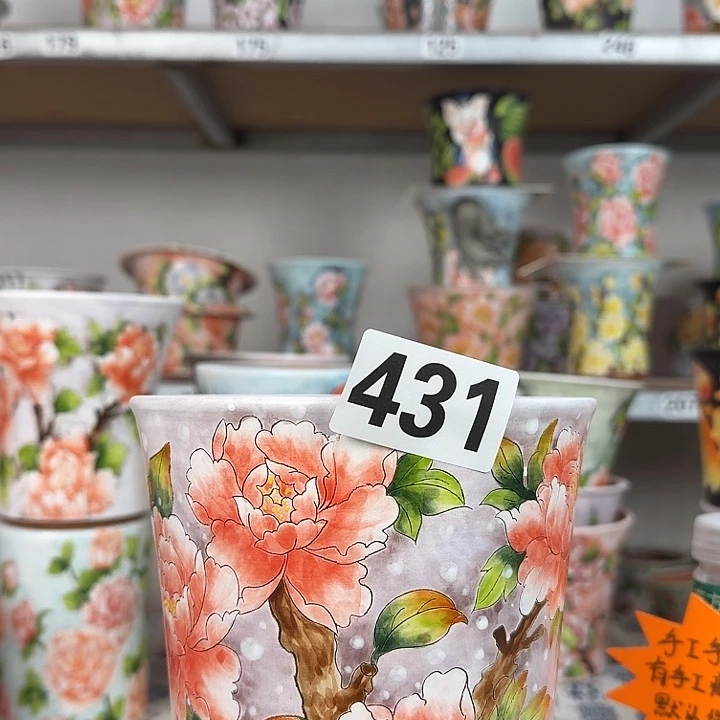 景德镇手绘多肉花盆