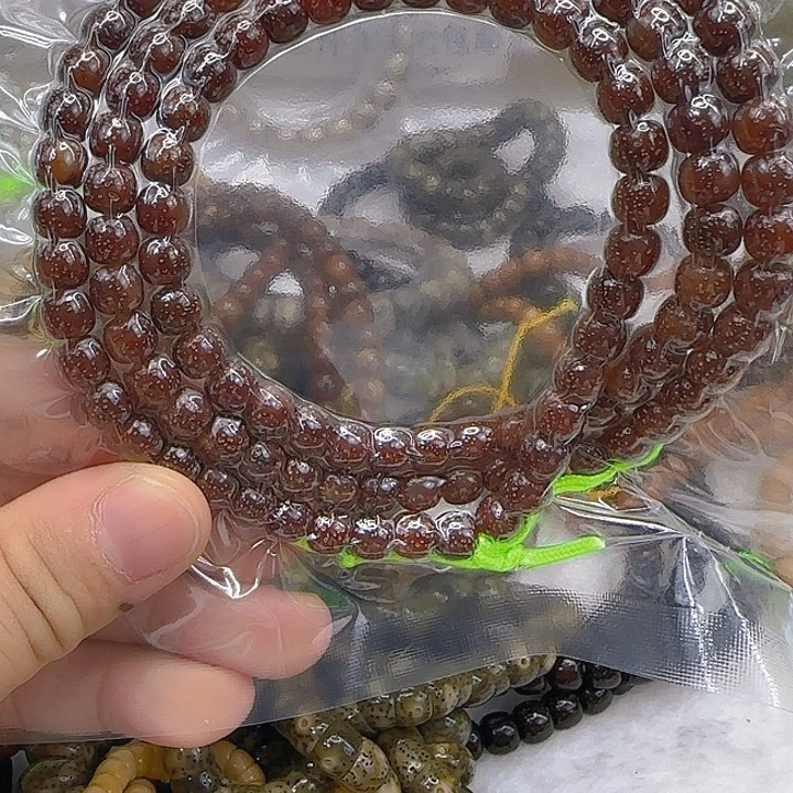 星月菩提手串220殿堂粉冰星月菩提桶76-108