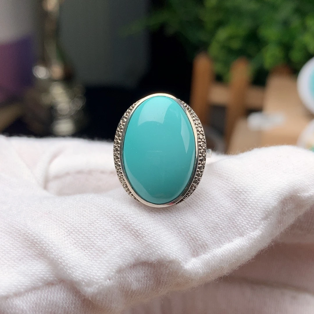 绿松石配饰银S925镶嵌