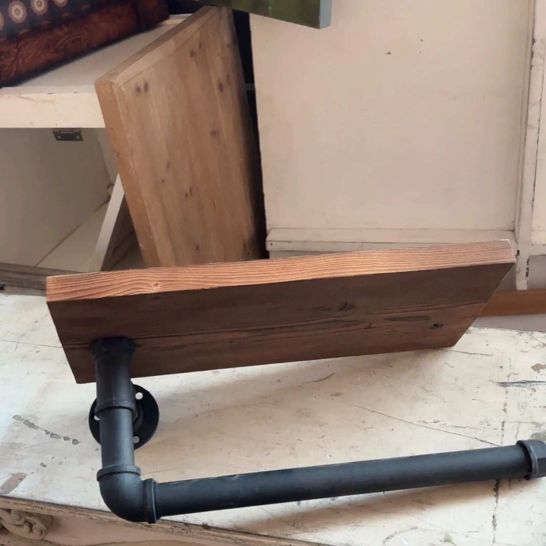 红陶置物架实木水管