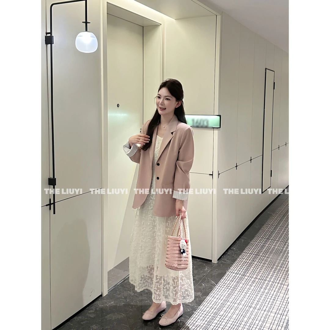 【LIUYI】半岛西装~春季高级感显瘦正肩西装外套53036