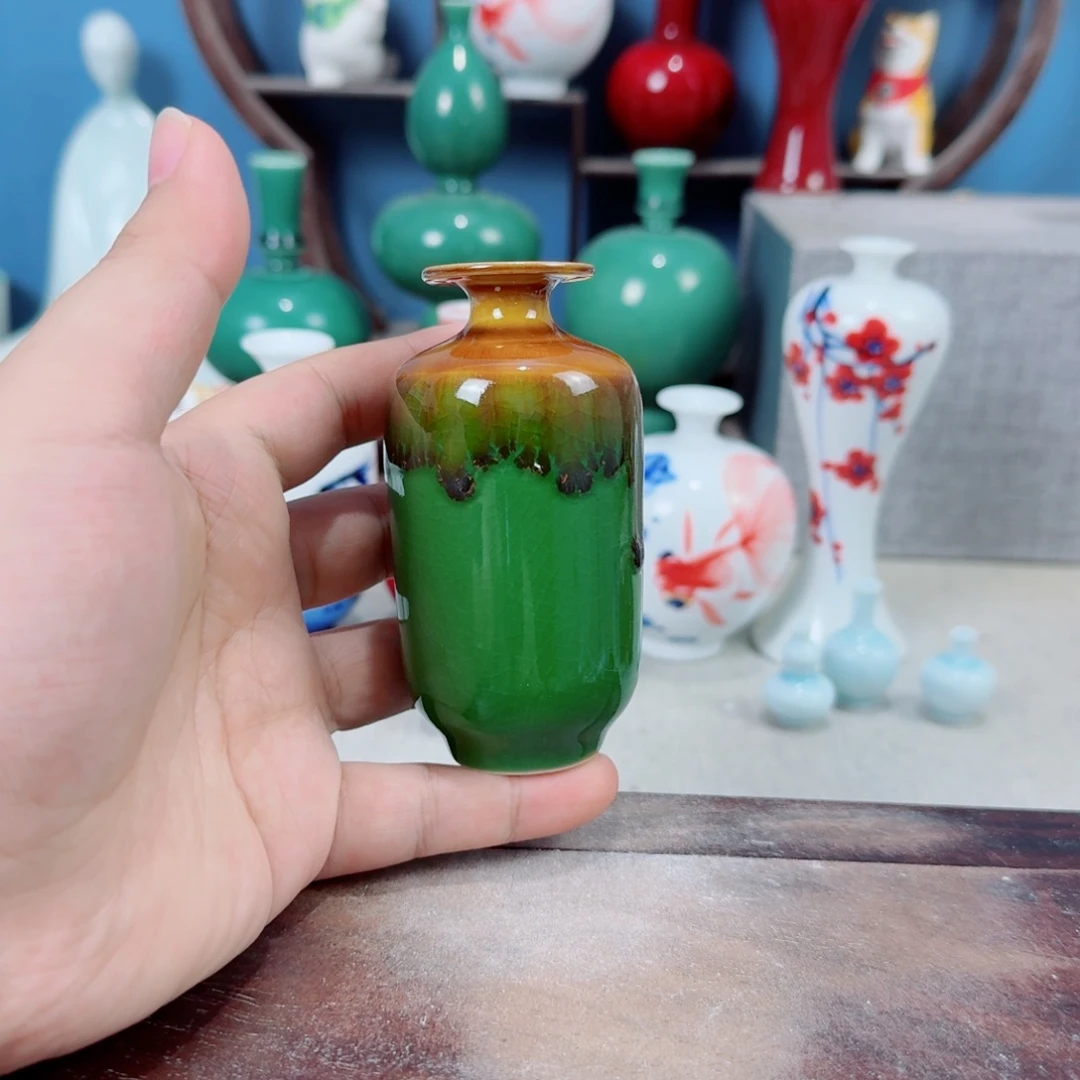 陶瓷手工小花器摆件