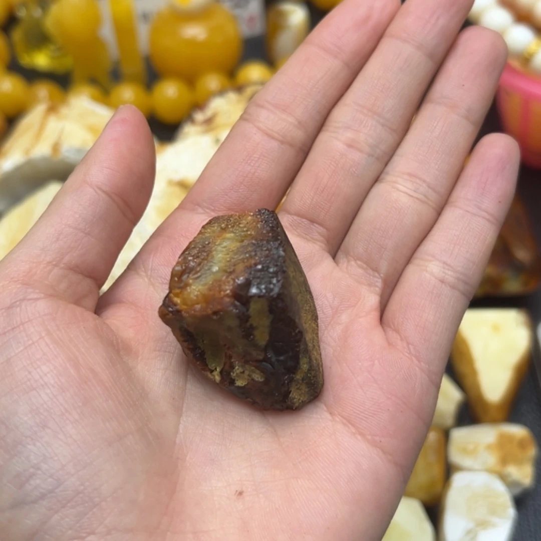 定制琥珀未镶嵌简**果蜜蜡