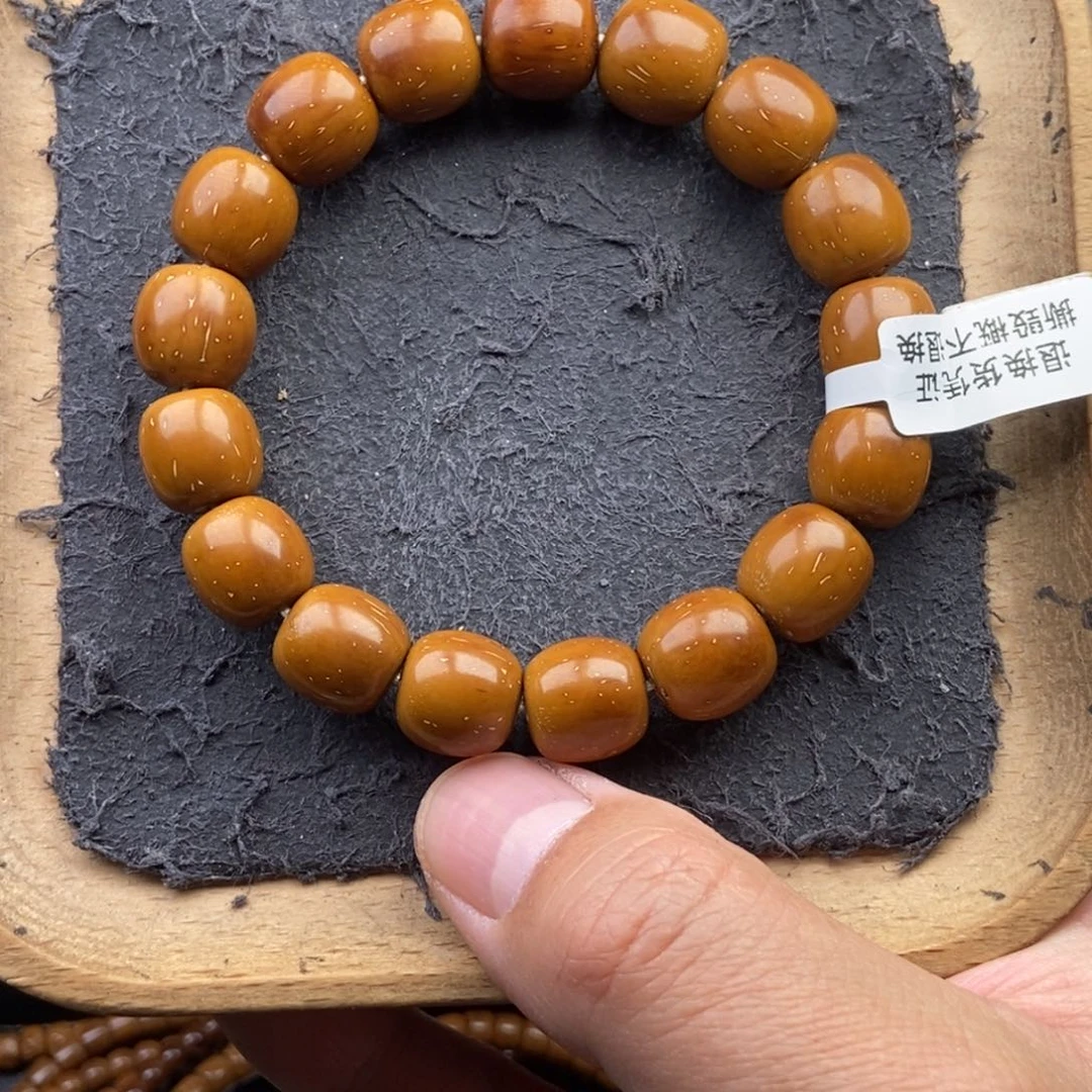 紫金鼠手串12.8mm天花板黄金甲