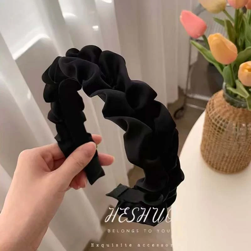 桑话蚕100%真丝素颜发箍桑蚕丝发箍高颅顶轻奢优雅头箍