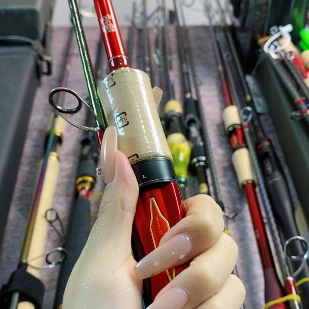 【闪购商品】2.4m碳素残*两节路亚杆