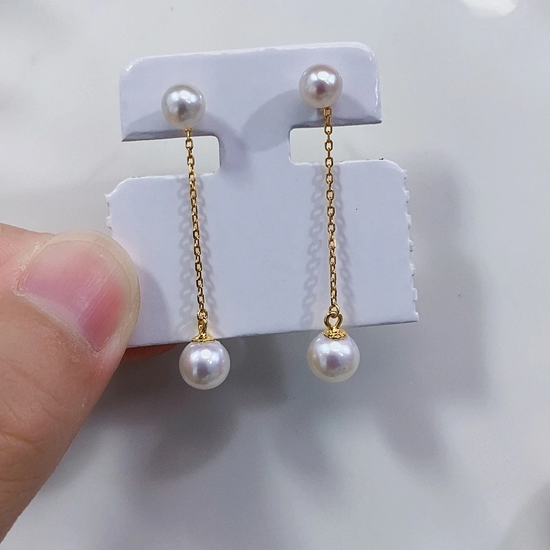 银S925镶嵌淡水珍珠特价不退换耳饰